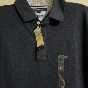 Tommy Hilfiger Brushed Navy Polo Shirt size M NWT